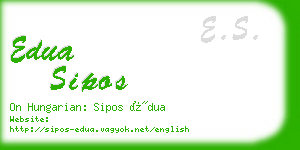 edua sipos business card